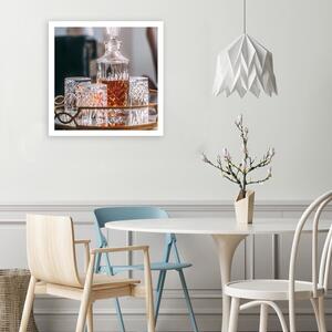Gario Vászonkép Whisky - dekantáló és poharak Méret: 30 x 30 cm