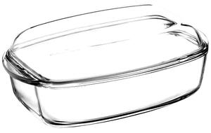 Pyrex Essentials szögletes hőálló edény fedővel 7 l