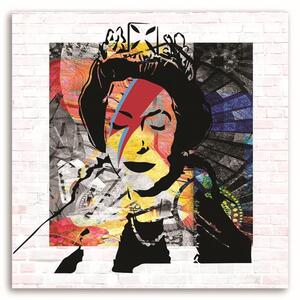 Gario Vászonkép Banksy Anglia királynoje Méret: 30 x 30 cm