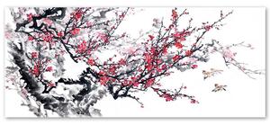 Gario Vászonkép Japán cseresznyevirágok Méret: 90 x 30 cm