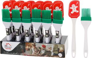 Spatula és kenőecset MagicHome, sütéshez/főzéshez, karácsonyi, szilikon, Sellbox 18 szett