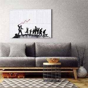 Gario Vászonkép Banksy ökonómiai politika Méret: 60 x 40 cm