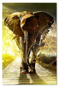 Gario Vászonkép Elefánt az úton Méret: 40 x 60 cm