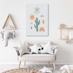 Gario Vászonkép Magic cactus Méret: 40 x 60 cm