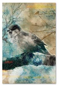 Gario Vászonkép Téli madár Méret: 40 x 60 cm