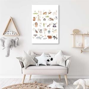 Gario Vászonkép Ábécé állatokkal Méret: 40 x 60 cm