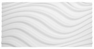 Falburkolat - Marbet hullámos fehér festhető polisztirol PD-3 falpanel (96x48cm)