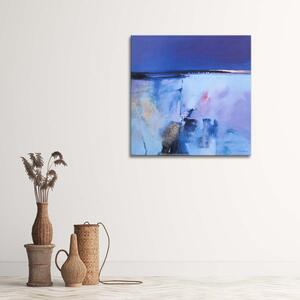 Gario Vászonkép Akvarell kék táj Méret: 30 x 30 cm