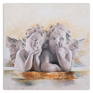 Gario Vászonkép Két fiatal angyal Méret: 30 x 30 cm