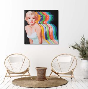 Gario Vászonkép Marilyn Monroe színes árnyékokkal Méret: 30 x 30 cm