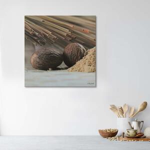 Gario Vászonkép Két barna mag Méret: 30 x 30 cm
