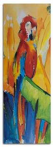 Gario Vászonkép Papagáj egy banánlevelen Méret: 30 x 90 cm