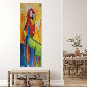 Gario Vászonkép Papagáj egy banánlevelen Méret: 30 x 90 cm