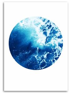 Gario Vászonkép Kék akvarell kör Méret: 40 x 60 cm