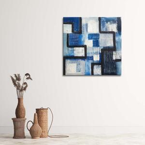 Gario Vászonkép Kék absztrakció Méret: 30 x 30 cm