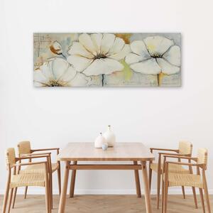 Gario Vászonkép Három virág és egy bimbó Méret: 90 x 30 cm