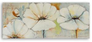 Gario Vászonkép Három virág és egy bimbó Méret: 90 x 30 cm