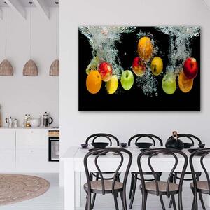 Gario Vászonkép Friss gyümölcs vízben Méret: 60 x 40 cm