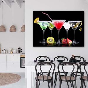 Gario Vászonkép Színes italok és gyümölcsök Méret: 60 x 40 cm