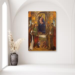 Gario Vászonkép Madonna és szentek Bolognai Méret: 40 x 60 cm