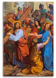 Gario Vászonkép Jézus találkozik az anyjával a keresztút bécsben Méret: 40 x 60 cm
