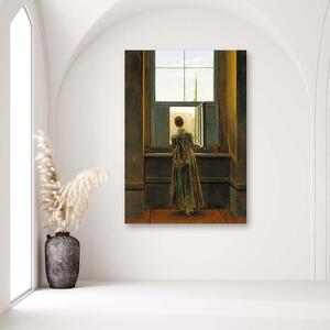 Gario Vászonkép No az ablaknál - Caspar David Friedrich, reprodukció Méret: 40 x 60 cm