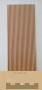 LEER-001 bordázott festhető lamellás falpanel, skandináv stílus (68x200cm)