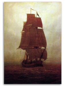 Gario Vászonkép Vitorlás hajó - Caspar David Friedrich, reprodukció Méret: 40 x 60 cm