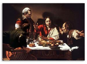 Gario Vászonkép Vacsora az emmauszi vacsoránál - Michelangelo Merisi da Caravaggio, reprodukció Méret: 60 x 40 cm