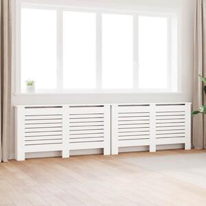 2 db fehér MDF radiátorburkolat 152 x 19 x 81,5 cm