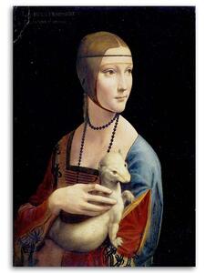 Gario Vászonkép Hölgy hermelinnel - Leonardo da Vinci, reprodukció Méret: 40 x 60 cm