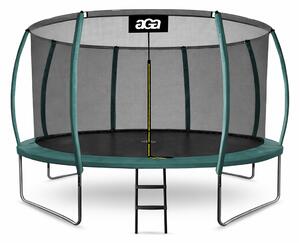 Aga SPORT EXCLUSIVE Trambulin 366 cm Sötétzöld + védőháló + létra