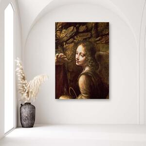 Gario Vászonkép Madonna a barlangban - Leonardo da Vinci, reprodukció Méret: 40 x 60 cm