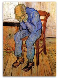 Gario Vászonkép Öregember szomorúságban - Vincent van Gogh reprodukció Méret: 40 x 60 cm