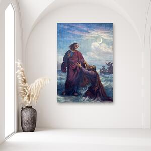 Gario Vászonkép Fuldokló st. Péter és Jézus, Bécs Méret: 40 x 60 cm