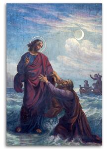 Gario Vászonkép Fuldokló st. Péter és Jézus, Bécs Méret: 40 x 60 cm