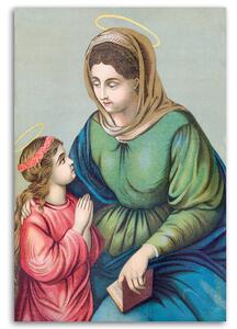 Gario Vászonkép Szent Anna és a kis Szuz Mária Méret: 40 x 60 cm