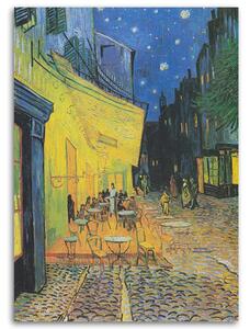 Gario Vászonkép Egy kávézó terasza éjjel - Vincent van Gogh reprodukció Méret: 40 x 60 cm