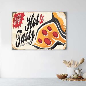Gario Vászonkép Tábla retro pizza Méret: 60 x 40 cm