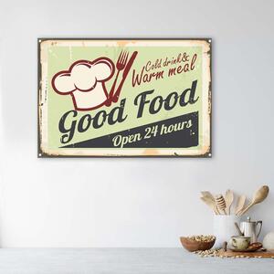 Gario Vászonkép Tábla jó étel Méret: 60 x 40 cm
