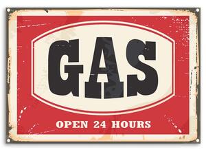 Gario Vászonkép Tábla retro gázjelzo Méret: 60 x 40 cm