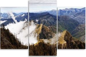 Gario Vászonkép Köd a hegyekben - 3 részes Méret: 60 x 40 cm