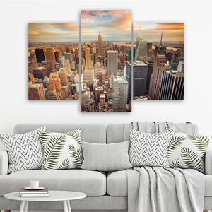 Gario Vászonkép Manhattan USA - 3 részes Méret: 60 x 40 cm