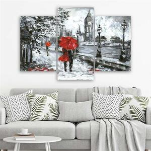 Gario Vászonkép Londoni séta - 3 részes Méret: 60 x 40 cm