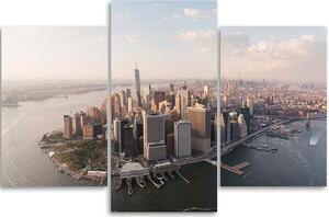 Gario Vászonkép Manhattan, New York látképe - 3 részes Méret: 60 x 40 cm