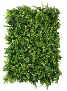 Műnövény modul GD251 40×60 cm élethű műanyag zöldfal növényfal panel