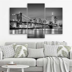 Gario Vászonkép Brooklyn híd - 3 részes Méret: 60 x 40 cm