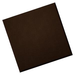 KERMA falpanel 12,5×12,5 cm sötét barna színű műbőr falburkolat Melody 345