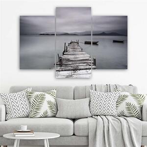 Gario Vászonkép Téli tó - 3 részes Méret: 60 x 40 cm
