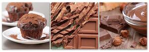 Gario Vászonképek készlet Édes csokoládé - 3 részes Méret: 90 x 30 cm